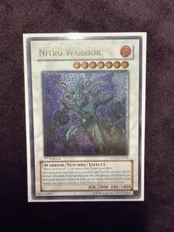 Yu-Gi-Oh! TCG Nitro Warrior TDGS-EN039 (1st Edition, Ultimate Rare) - LP - Image 1
