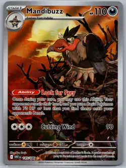 Mandibuzz 145/086 Illustration Rare Holo White Flare Pokemon NM/M - Image 1