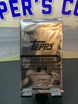 2023 Topps Series 1 Super Box Silver Patterned Foilboard Base Cards Sealed Pack - Image 1