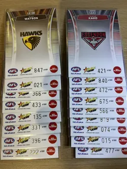 2026 AFL SELECT FOOTY STARS HOBBY Lot Of 33 Luminous Cards #/850 - Image 3