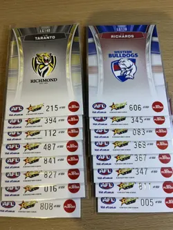 2026 AFL SELECT FOOTY STARS HOBBY Lot Of 33 Luminous Cards #/850 - Image 4