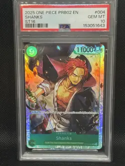 One Piece Shanks PSA 10 ST16-004 Premium Booster The Best- Vol. 2 Foil Gem Mint - Image 1