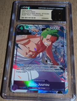 CGC Pristine 10 One Piece Zoro-Juurou ST18-004 TR OP09 English Treasure Rare - Image 1