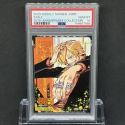 PSA 10 Sequential Jump 55th Anniversary Collection Card One Piece Sanji Zoro - Image 2