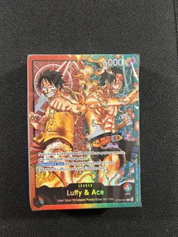 Luffy and Ace ST30-001 L Base Leader Starter Deck ONLY - Image 1
