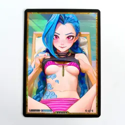 JINX Waifu Anime Card LIMITED 1/1 Custom TCG Holo Goddess Story ACG T09844 - Image 1