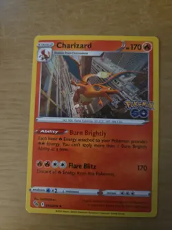 Pokemon TCG Charizard Pokemon Go 010/078 Rare Holo Card - Image 1