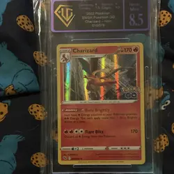 Pokemon TCG UGC 8.5 Charizard 010/078 Pokemon GO Holo Rare ENG - Image 1