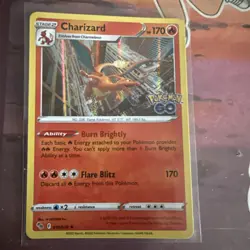 Charizard Pokemon GO 010/078 Holo Rare Pokemon TCG English 2022 - Image 1