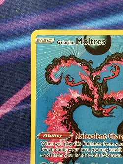 Galarian Moltres SWSH284 Sword & Shield Black Star Promo Pokemon TCG Card NM - Image 2