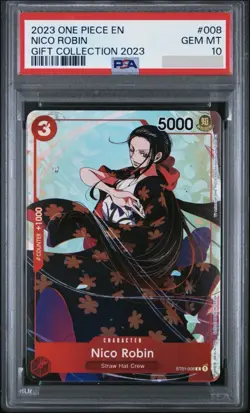 Nico Robin PSA 10 - Gift Collection 2023 - One Piece ST01-008 - Image 1