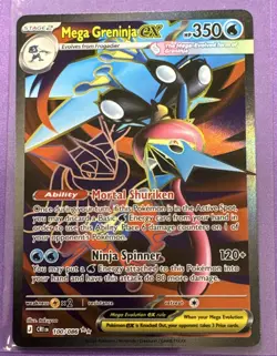 Mega Greninja EX 100/086 CR Full Art Holo Rare English HP 350 Stage 2 - Image 1