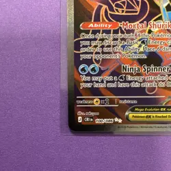 Mega Greninja EX 100/086 CR Full Art Holo Rare English HP 350 Stage 2 - Image 3