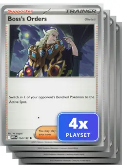 Pokemon Boss's Orders 114/132 UC Mega Evolution LP Playset of 4 - Image 1