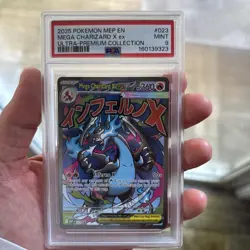 PSA 9 Mega Charizard X EX 023 Pokemon Black Star Promo Ultra Premium Collection - Image 1