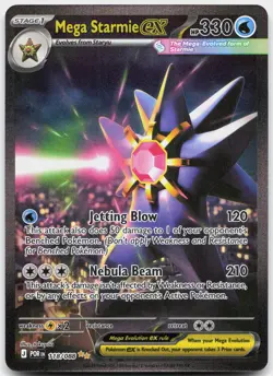 Mega Starmie ex 118/088 Holo Special Illustration Rare Perfect Order Pokemon NM - Image 1