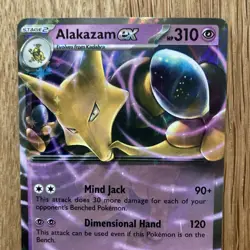 Pokemon Card Alakazam ex - 065/165 Scarlet & Violet: 151 Set Half Art Pack Fresh - Image 2