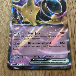 Pokemon Card Alakazam ex - 065/165 Scarlet & Violet: 151 Set Half Art Pack Fresh - Image 3