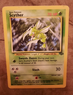 Pokemon Card Scyther 26/64 Rare Jungle Set Non Holo Original WOTC - EXC/VG+ - Image 2