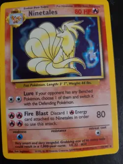 Ninetales 12/102 - Holo Rare - Base Set - 1999 Pokemon WotC Vintage LP - Image 1