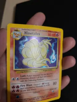 Ninetales 12/102 - Holo Rare - Base Set - 1999 Pokemon WotC Vintage LP - Image 3