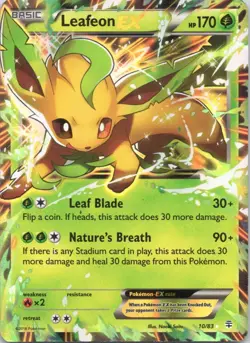 2016 Generations Leafeon EX Ultra Rare #10/83 - Image 1