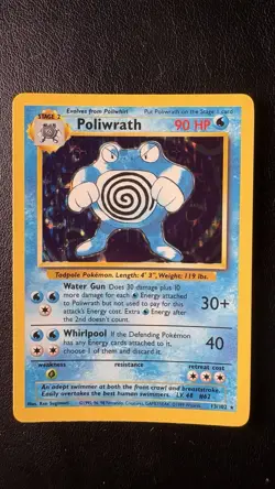 Pokemon TCG Poliwrath Base Set 13/102 Holo 1999-2000 Base Set Holo Rare - Image 1