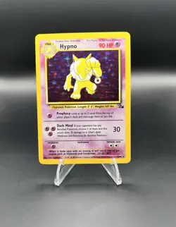 Pokemon Company Hypno 8/62 Fossil Holo Rare ENG Unlimited 1999 90 HP - Image 1