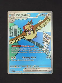 Pokemon Pidgeot ex 225/197 Obsidian Flames Special Illustration Rare - NM - Image 1