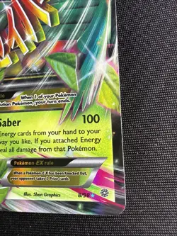 Pokemon Mega Sceptile EX Holo Ultra Rare Card 8/98 Ancient Origins - Image 3