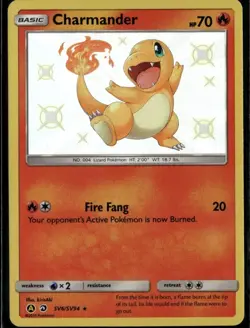Charmander Shiny Holo Rare Hidden Fates: Shiny Vault SV6/SV94 Fire Holo Pokemon - Image 1