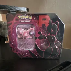 Pokemon Team Rocket Mewtwo EX Box & Tin Promo Set English Multicolor 2023 - Image 1