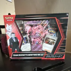 Pokemon Team Rocket Mewtwo EX Box & Tin Promo Set English Multicolor 2023 - Image 3