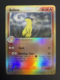 Pokemon TCG Quilava 51/100 EX Sandstorm 2003 Reverse Holo E Reader Vintage LP - Image 1
