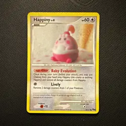 Pokemon TCG Happiny 14/17 Pop Series 8 Holo Rare 60 HP ENG 2008 - Image 1