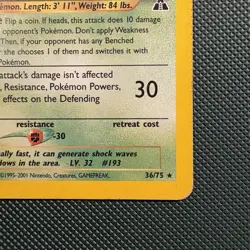 Pokemon Vintage Neo Discovery Yanma 36/75 Non-holo Rare WotC - Image 4