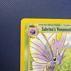 Pokemon Vintage Non-Holo Rare Sabrina's Venomoth 034/132 Gym Heroes 2000 - Image 2