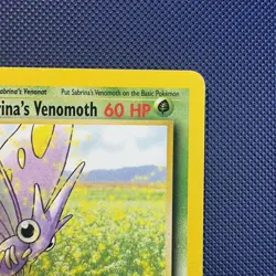 Pokemon Vintage Non-Holo Rare Sabrina's Venomoth 034/132 Gym Heroes 2000 - Image 3