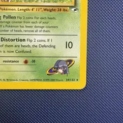 Pokemon Vintage Non-Holo Rare Sabrina's Venomoth 034/132 Gym Heroes 2000 - Image 4