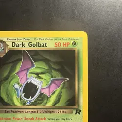 Vintage Pokemon 1st Edition Team Rocket Dark Golbat 24/82 WotC 2000 - Image 3