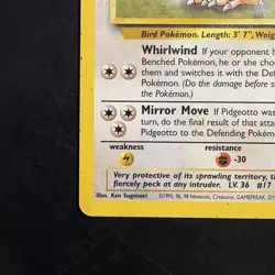 Pokemon Vintage Pidgeotto Base 2 28/130 Non-holo Rare WotC - Image 5