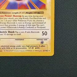Pokemon Vintage Electrode Base Set 21/102 Base Set Shadowless 1999 WOTC - Image 4