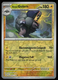 Alolan Golem 046/159 Uncommon Journey Together Pokemon Reverse Holo Near Mint - Image 1
