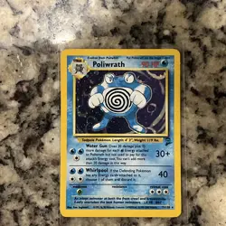 Pokemon TCG Poliwrath Holo Rare Base Set 2 - Image 1