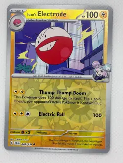 Iono's Electrode 048/159 Uncommon Journey Together Pokemon Reverse Holo NM - Image 1