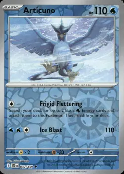 Articuno Journey Together 032/159 Uncommon Reverse Holo Pokemon Near Mint - Image 1