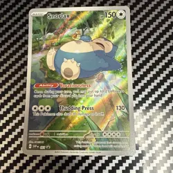 Pokemon TCG Snorlax 051 SV Scarlet & Violet 151 Promo Card Holo NM - Image 1