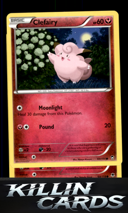 Clefairy (69) 69/111 Pokemon Common XY - Furious Fists Card LP - Image 1