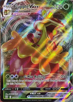 Flapple VMAX Ultra Rare Holo - 019/163 - Battle Styles Pokemon 2021 - Image 1
