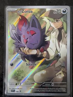 N's Zorua 189 Pokemon Sv: Scarlet & Violet Promo Cards Holo - NM - Image 1